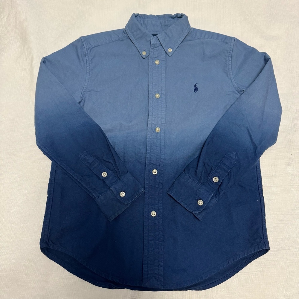 Polo by Ralph Lauren Boys 7 Blue Button-Down Shirt